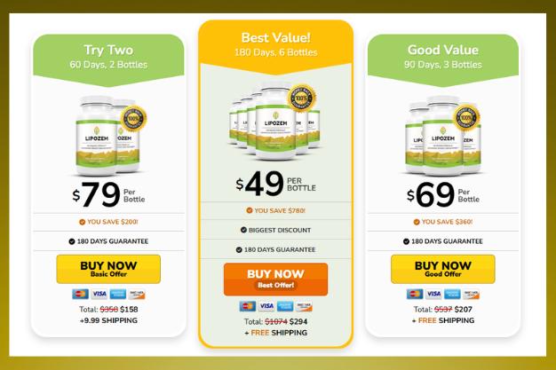 Lipozem pricing