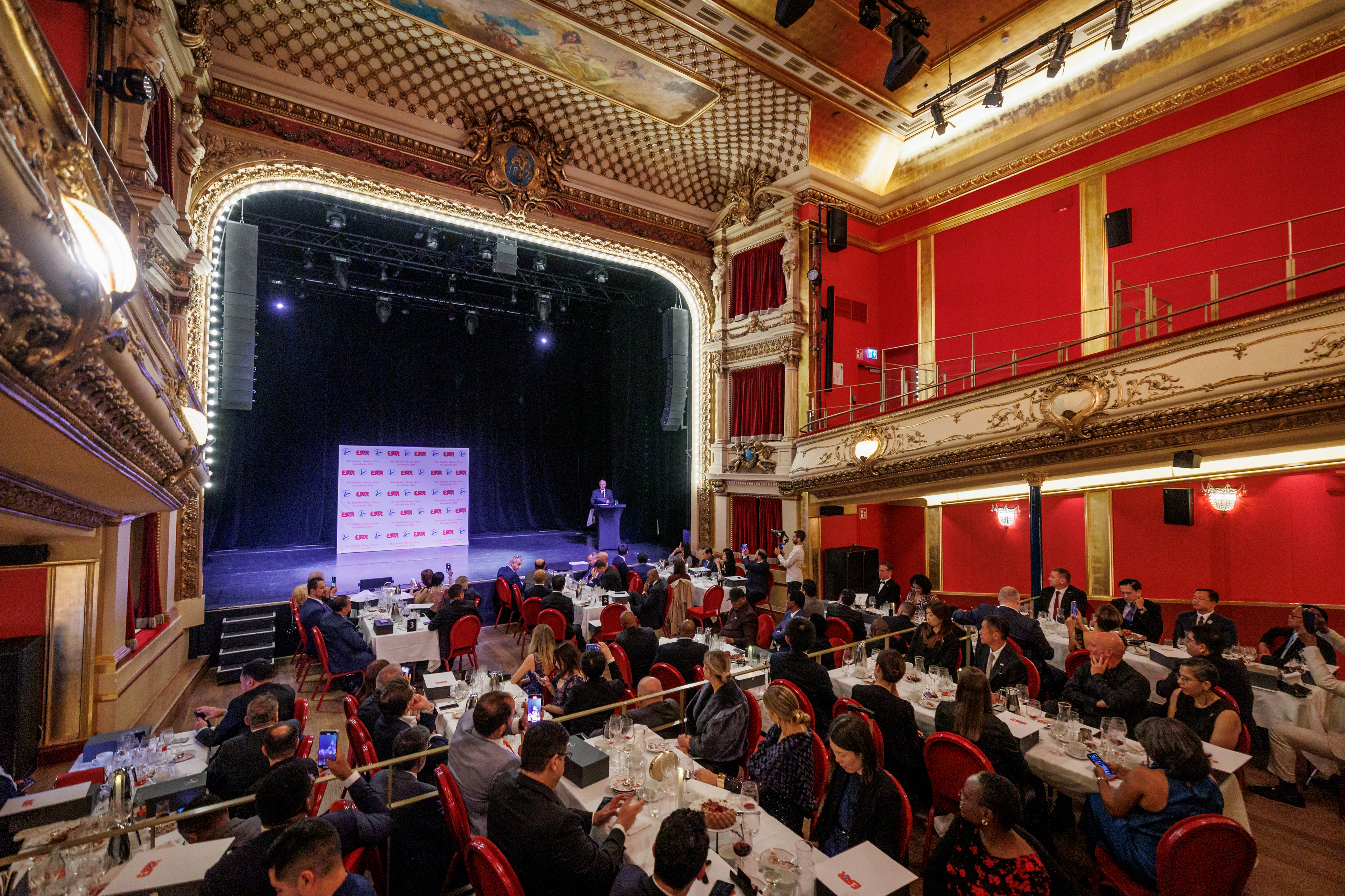 Wide-angle view of the Quality Choice Prize 2025 award ceremony in Stockholm.
